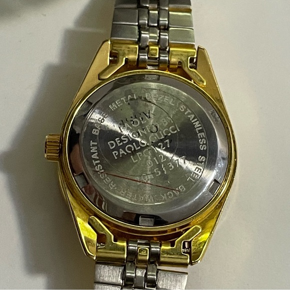 Gucci Multi Bezel Watch Rolex Bracelet Gold Crystal Sapphire Signed Rare - Picture 6 of 9
